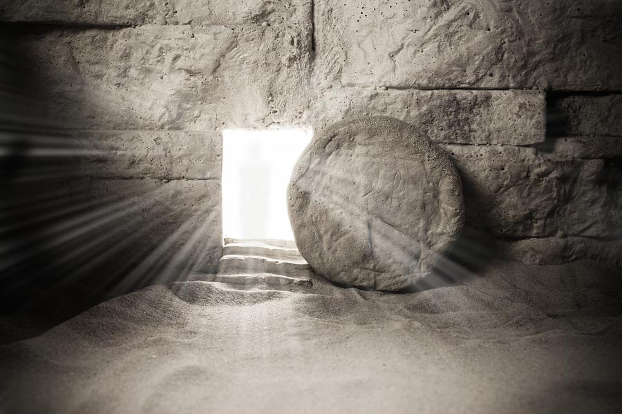 Tomb Of Jesus. Jesus Christ Resurrection. Christian Easter Conce