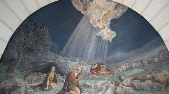 Angel of the Lord visited the shepherds